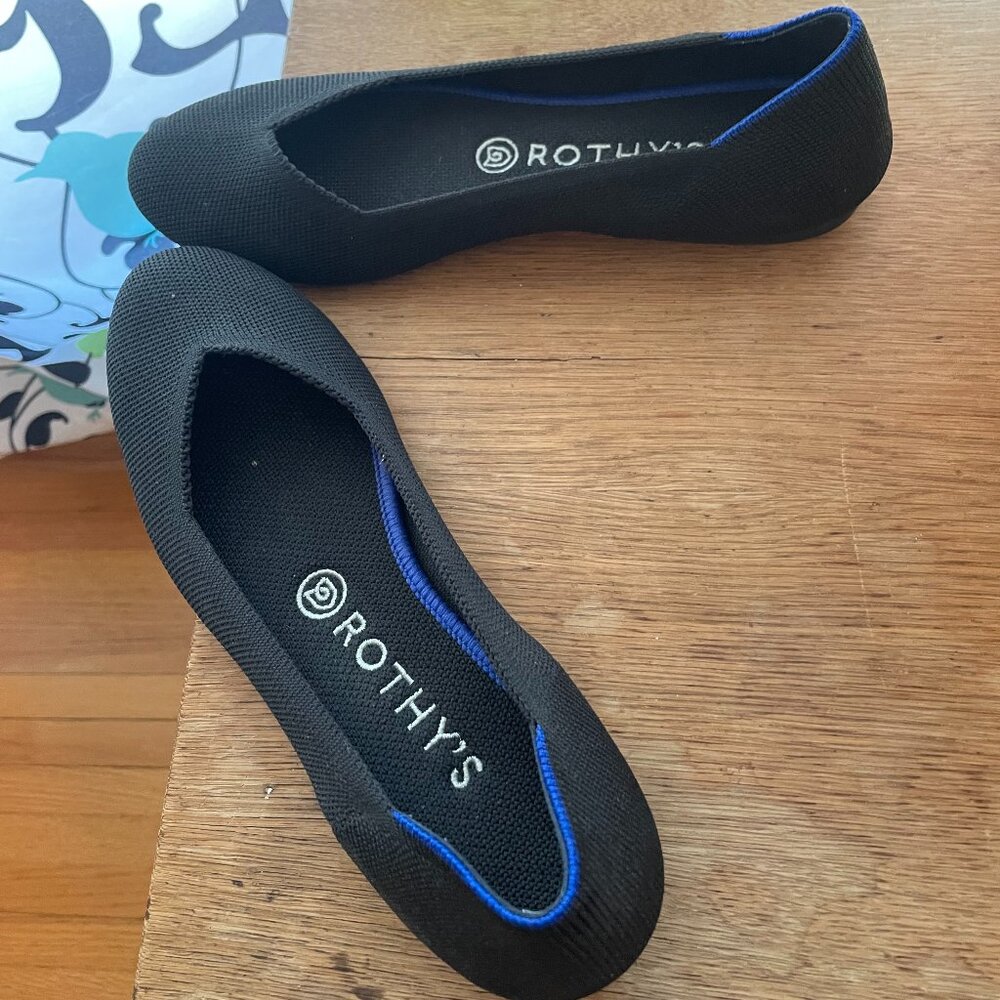 Rothy's black ballet flats, women's size 8 - BOGO deal